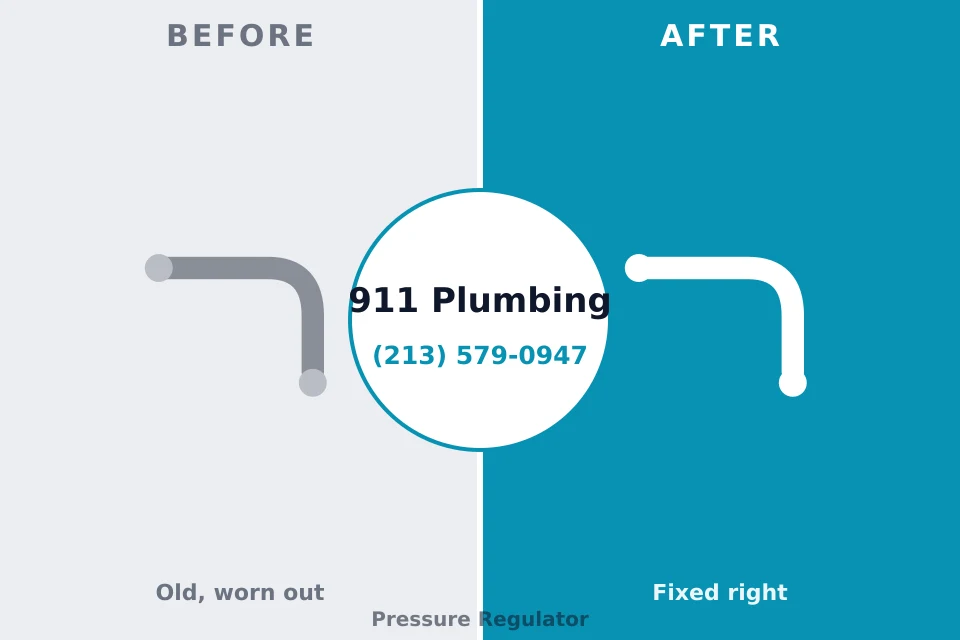 Before and after: plumbing repair Metzger, OR
